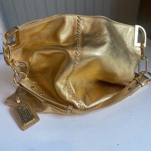 Gold hobo bag Badgley Mischka